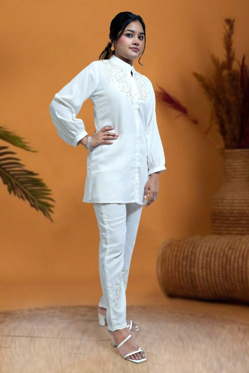 Coat Set – Power Dressing with an Ethnic Twist - Image 2